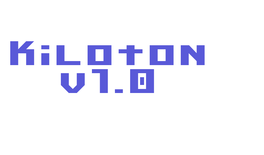 Kiloton v1.0 Font Download