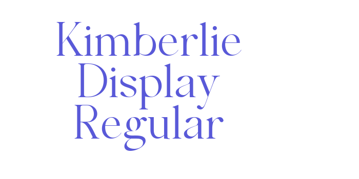 Kimberlie Display Regular Font Download