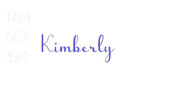 Kimberly font free