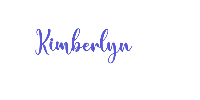 Kimberlyn Font Download