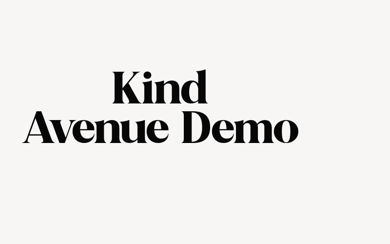 Kind Avenue-Demo Font