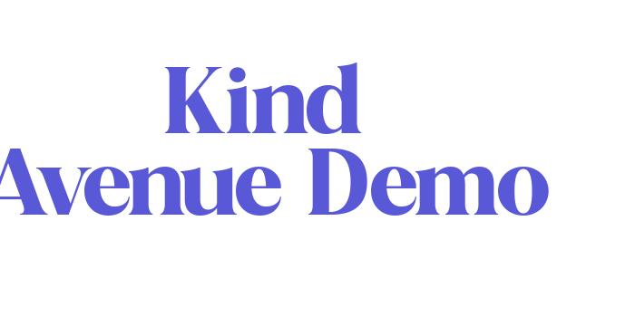 Kind Avenue-Demo Font