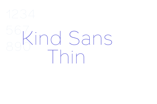 Kind Sans Thin