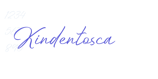 Kindentosca font