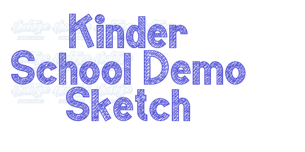 Kinder School Demo Sketch font free