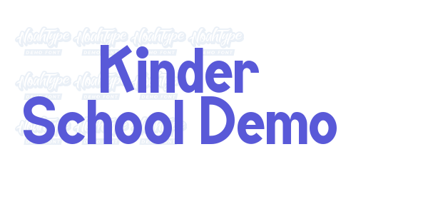 Kinder School Demo font free