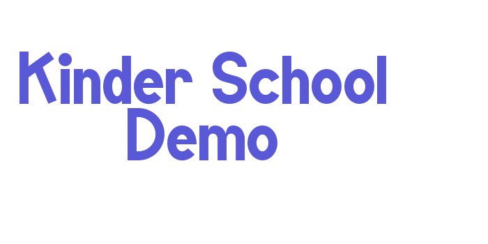 Kinder School Demo Font Download