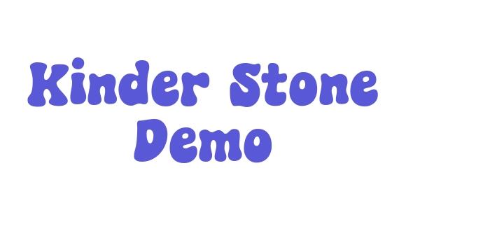 Kinder Stone Demo Font Download