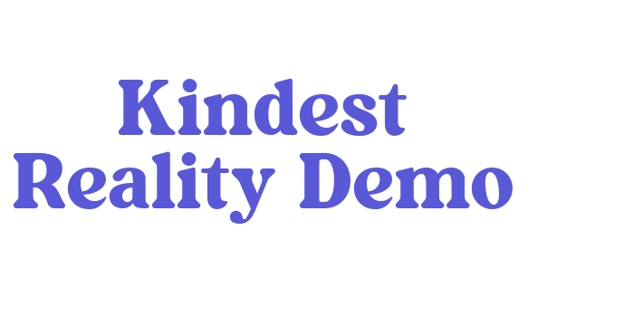 Kindest Reality-Demo Font Download