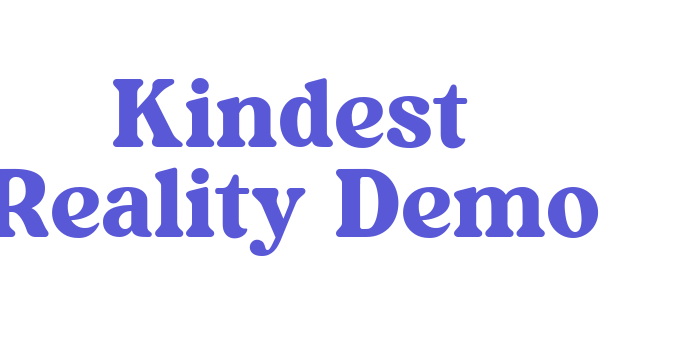 Kindest Reality-Demo Font