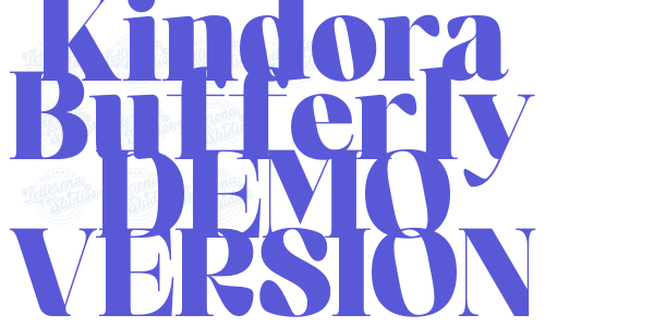 Kindora Bufferly DEMO VERSION font