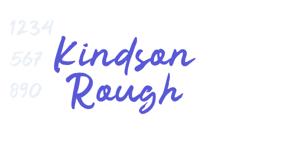 Kindson Rough font free