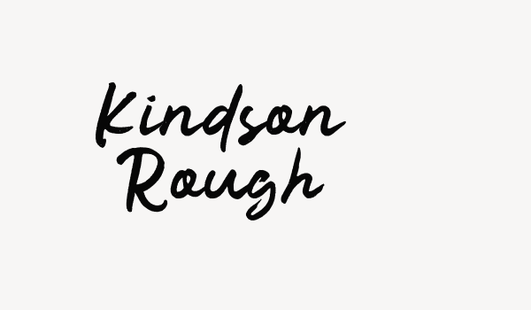 Kindson Rough Font