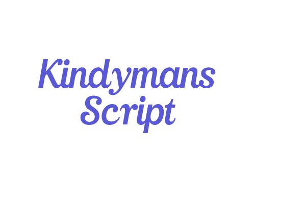 Kindymans Script Font