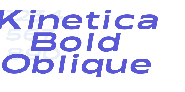 Kinetica Bold Oblique font free