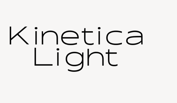 Kinetica Light Font