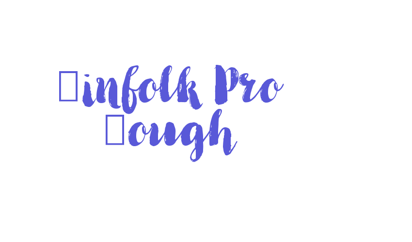 Kinfolk Pro Rough Font