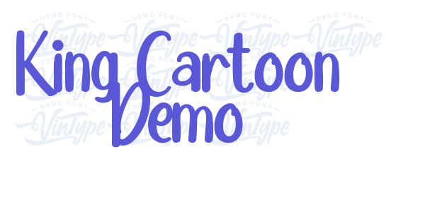 King Cartoon Demo font free