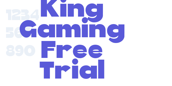 King Gaming Free Trial font free