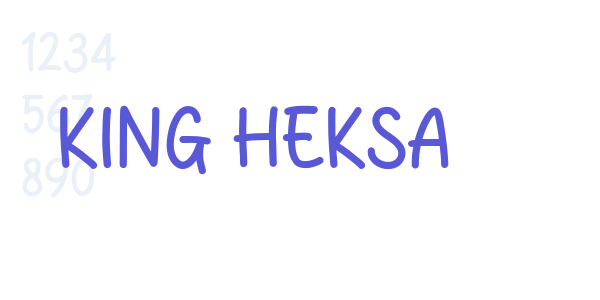 King Heksa font free