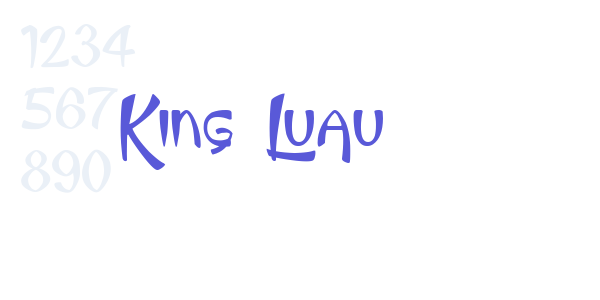 King Luau font free