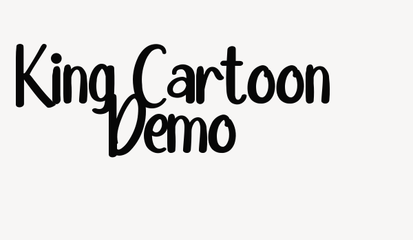 King Cartoon Demo Font