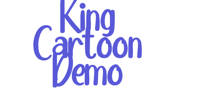 King Cartoon Demo Font