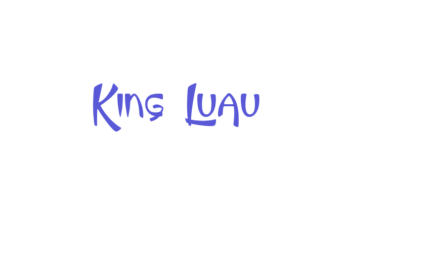 King Luau Font Download