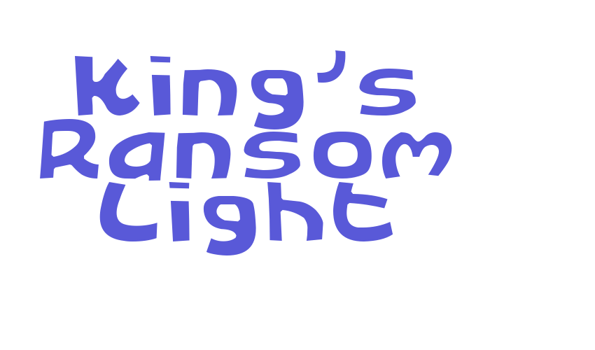 King’s Ransom Light Font Download