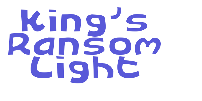 King’s Ransom Light Font Download