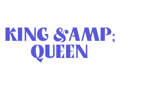 King & Queen Font