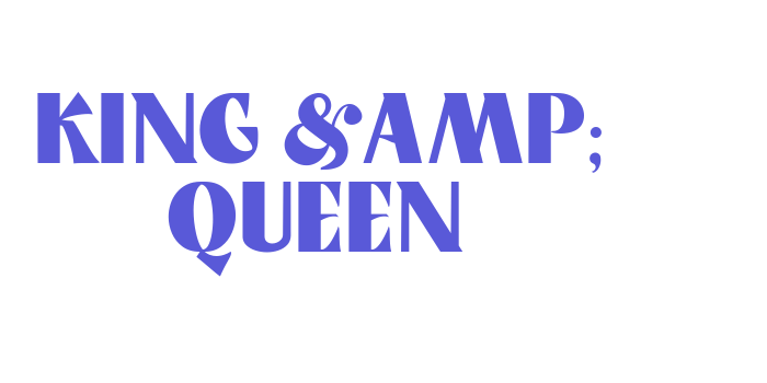 King & Queen Font Download