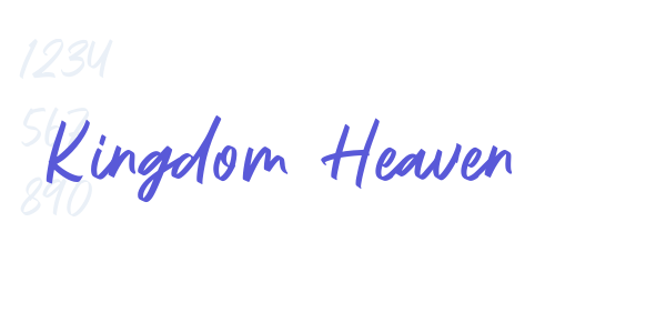 Kingdom Heaven font free