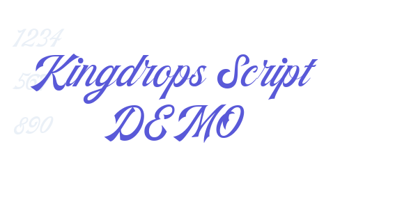 Kingdrops Script DEMO font free