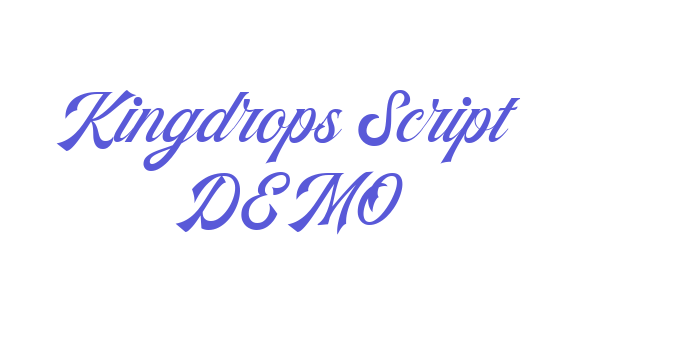 Kingdrops Script DEMO Font Download