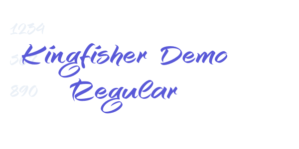 Kingfisher Demo Regular font free