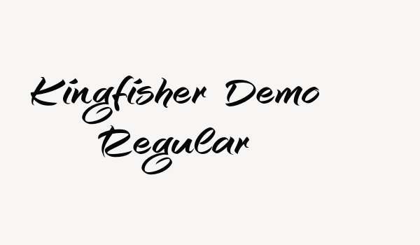 Kingfisher Demo Regular Font