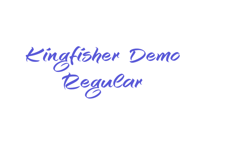 Kingfisher Demo Regular Font