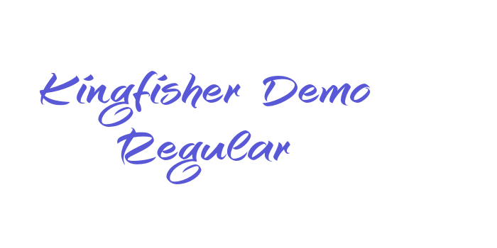 Kingfisher Demo Regular Font Download