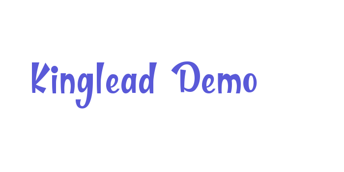 Kinglead Demo Font Download