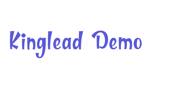 Kinglead Demo Font