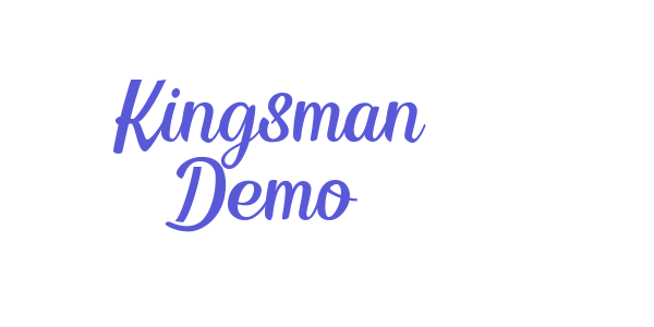 Kingsman Demo font free