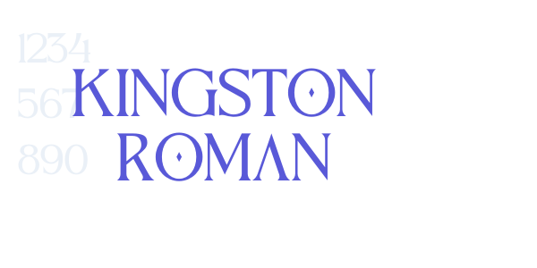 Kingston Roman font