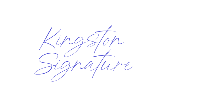 Kingston Signature Font Download