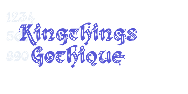 Kingthings Gothique font free