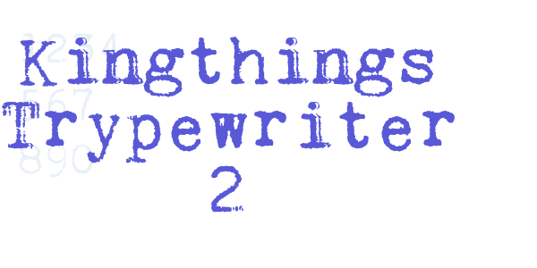 Kingthings Trypewriter 2 font free