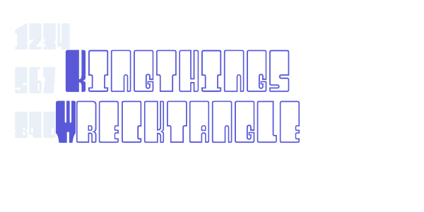 Kingthings Wrecktangle font free