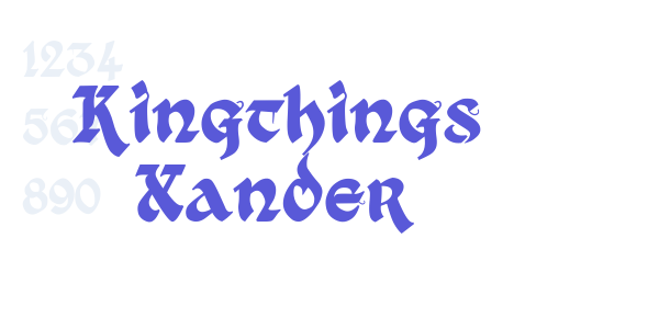 Kingthings Xander font free