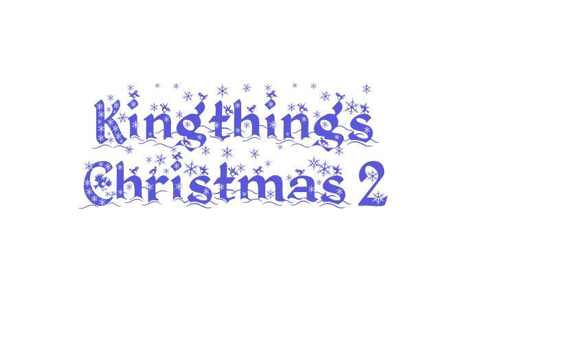 Kingthings Christmas 2 Font Download