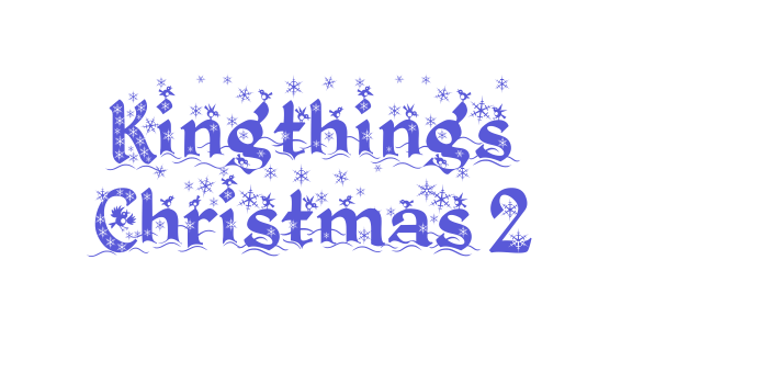 Kingthings Christmas 2 Font Download